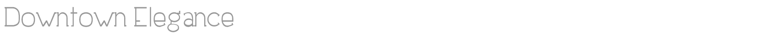 Downtown Elegance font preview